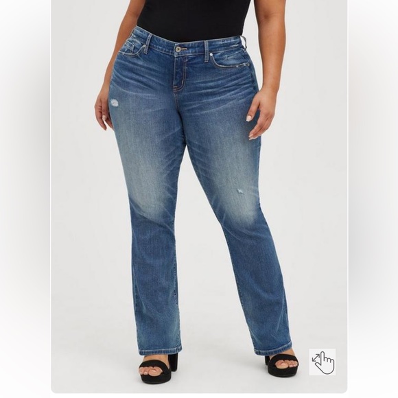 Torrid Slim boot vintage stretch 16 XS  mid rise -NWT (p) - Picture 1 of 3